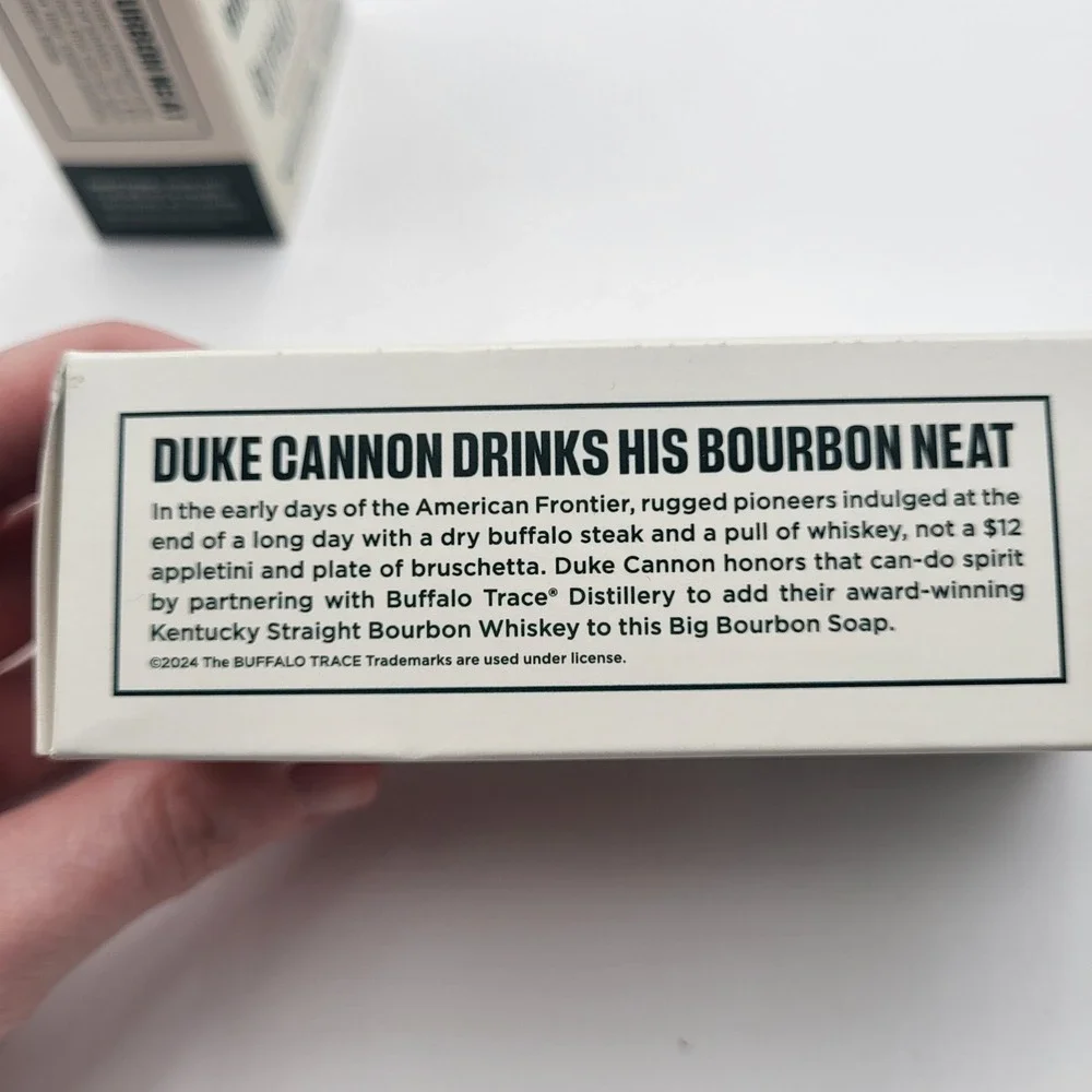 Set of 2 Duke‎ Cannon Big Bourbon Bar Soap Buffalo Trace 10oz